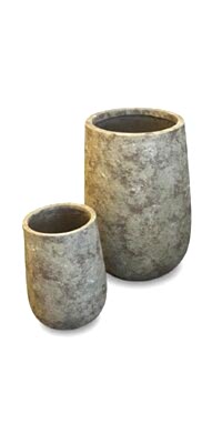 R4146 Uzun Lüks Antik Beton Saksı | Dekoratif Beton Saksı
