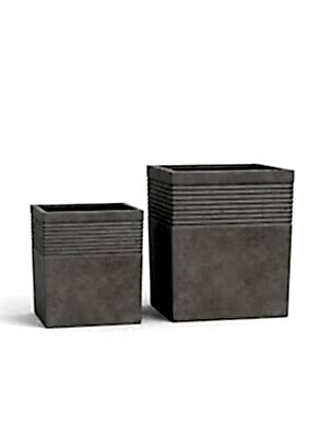 R6001 Kare Beton Saksı | Modern İç & Dış Mekân Beton Saksı